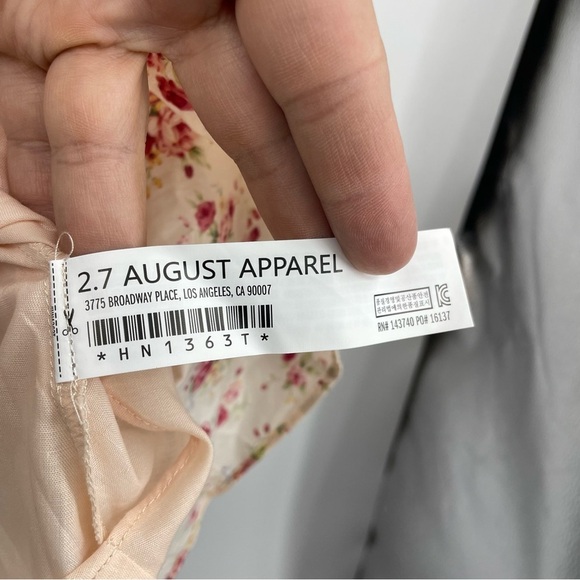 Tuckernuck Hyacinth House Cream Floral Ruffle Sleeve Addison Blouse - M - Picture 5 of 9